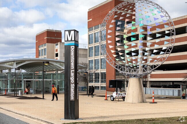 Catch the Blue or Silver Line at the Downtown Largo Metro Station.