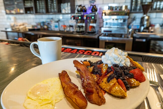 Have your choice of bacon flavor on any dish at Oink Cafe in Broadway Northeast.