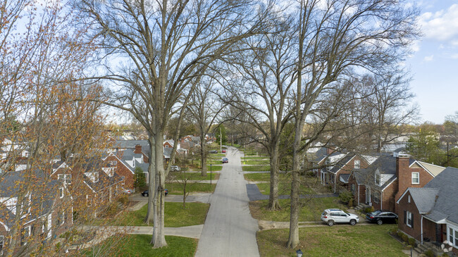 Narrow, tree lined streets are throughout the Fairmeade Neighborhood