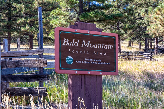 Welcome sign greets you at the Bald Mountain Scenic Area.