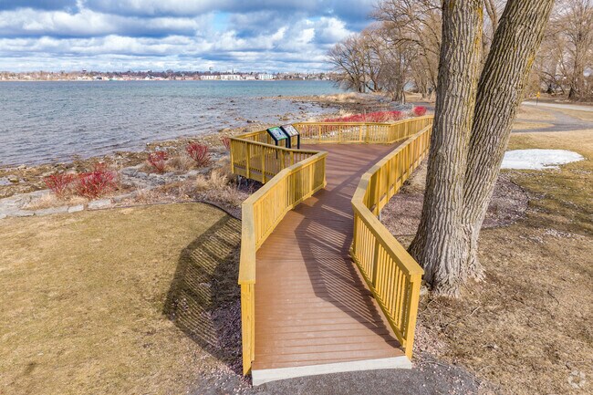 The St. Lawrence River forms much of the outdoor recreation in Ogdensburg, and one of the best places to enjoy it is at the Abbe Picquet Walking Trail.