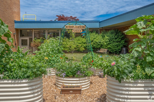 Learning Garden at Bethany Elementary School in Beaverton, Oregon.
