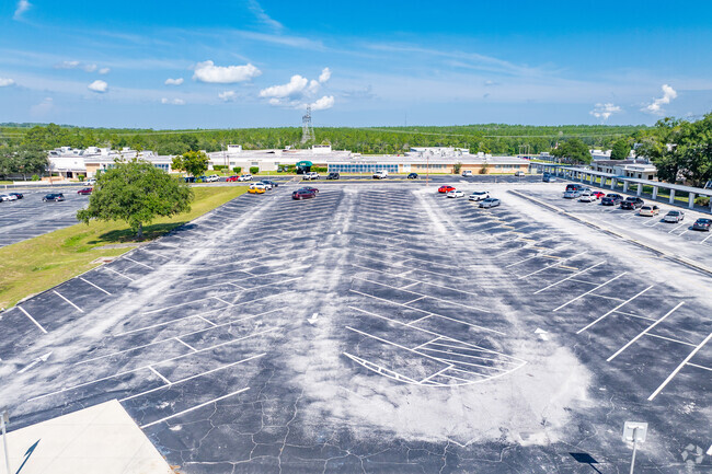 Lecanto Middle School has a large size parking lot for teachers and visitors.
