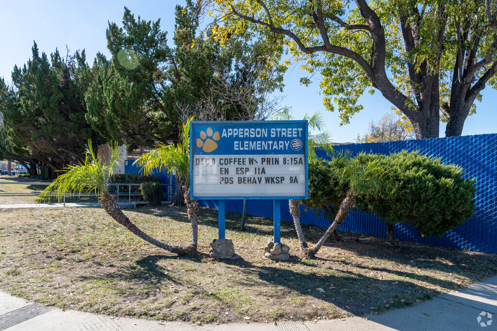 Apperson Street Elementary is located at 10233 Woodward Ave., Sunland, CA 91040