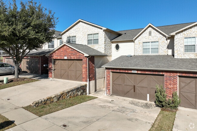 Many residents of Coppell live in modern brick townhomes.