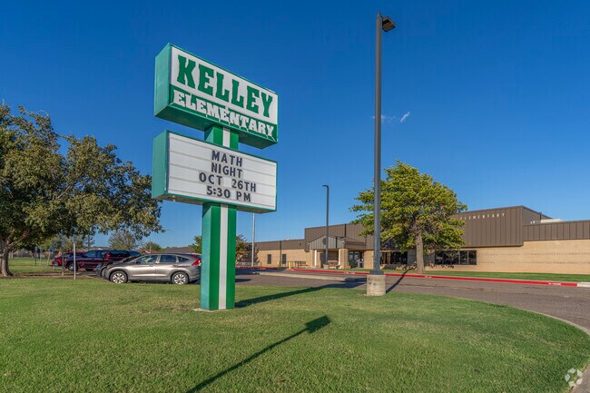 Students grades 1-5 can attend Kelley Elementary School in the Regency Park neighborhood.