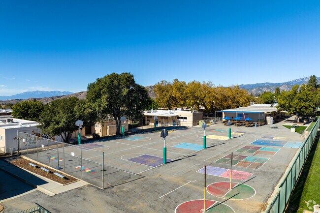 A variety of play equipment at Inland Leaders Charter School.