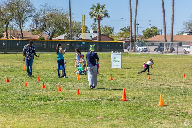 Hunt for eggs at the Eggstravaganza at Donnie Hale Park in Avondale Gateway.