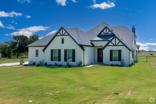 New Traditional homes in Whitesboro feature gable roofs.