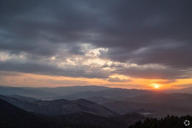 The sunset over the mountains surrounding North Central in Helena is breathtaking.