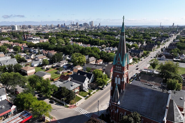 There are many beautiful historic churches in the Muskego Way neighborhood.