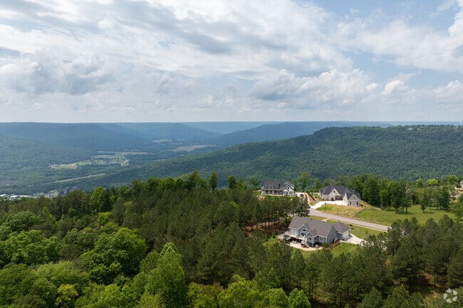 The mountain top estates in Kimball, Tennessee offer stunning views of the valley below.