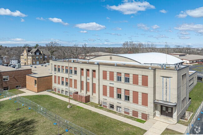 River Bluff Middle School in Stoughton has approximately 560 students.