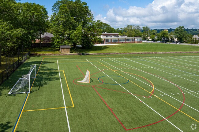 A multi-purpose athletic field at Washington School, Summit, NJ.