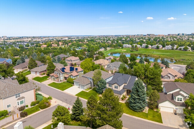 Homes in Lone Tree around the golf course tend to be larger and more expensive.