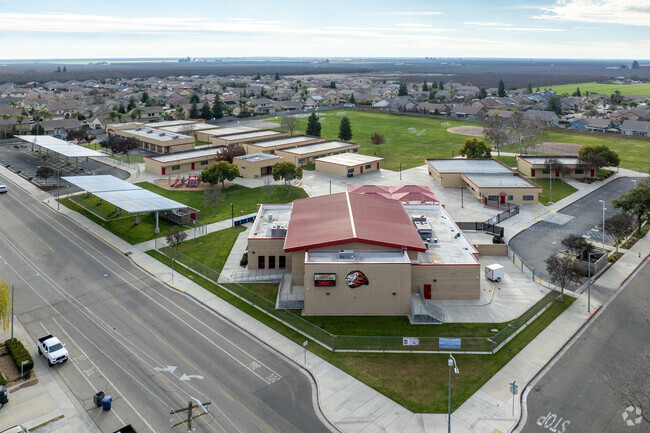 The campus of Liberty Elementary School in Kerman.