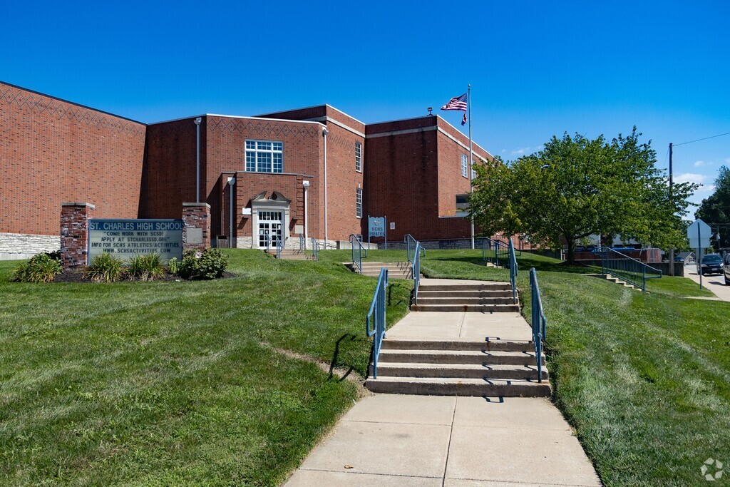 A wide/entry shot for St. Charles High School.