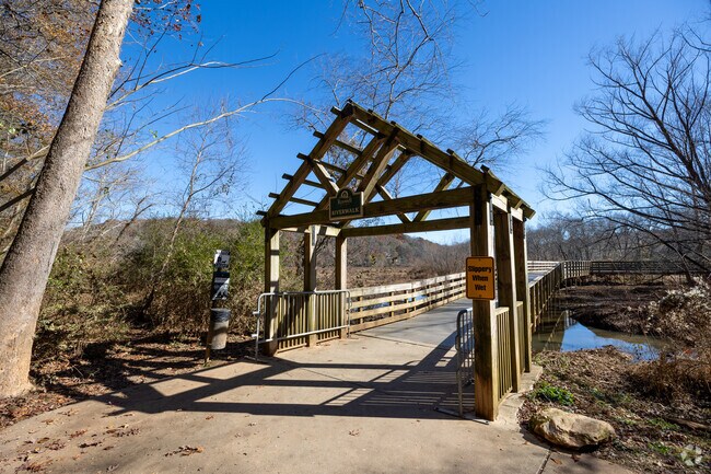 The Entrance to the Riverwalk in Roswell, GA.