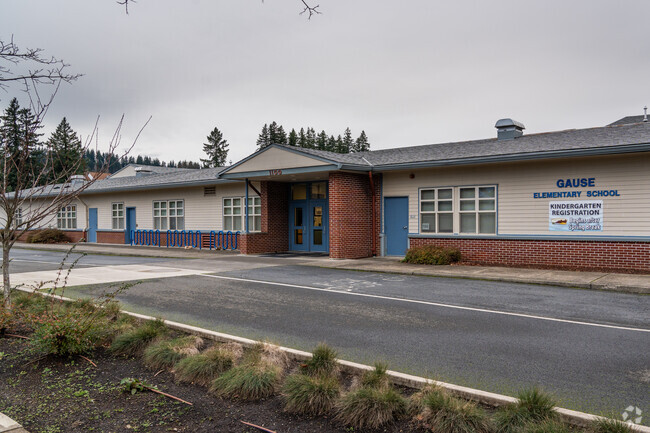 Side view of Gause Elementary School.