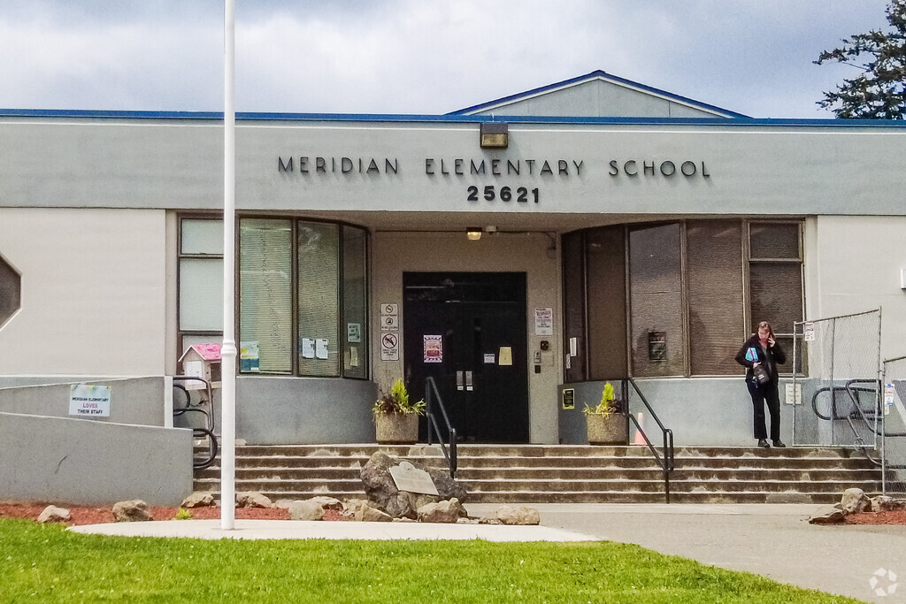 View of Meridian Elementary School located in Covington, Kent WA.