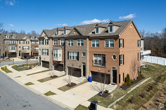 Three story townhouses in Waldorf offer more space than traditionally found.