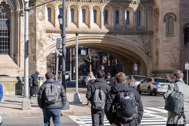 The architecture of Yale University is a prominent feature of Downtown New Haven.