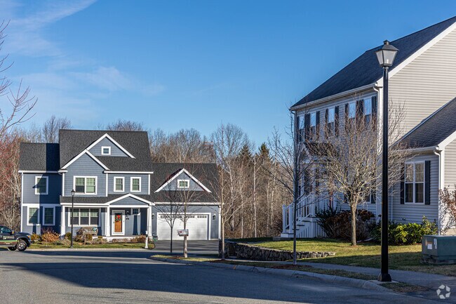 Large colonial single-family homes line the streets of Witchcraft Heights, Salem.
