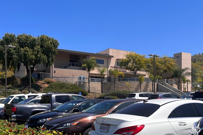 School Building of Pepper Drive Elementary School in Bostonia Neighborhood