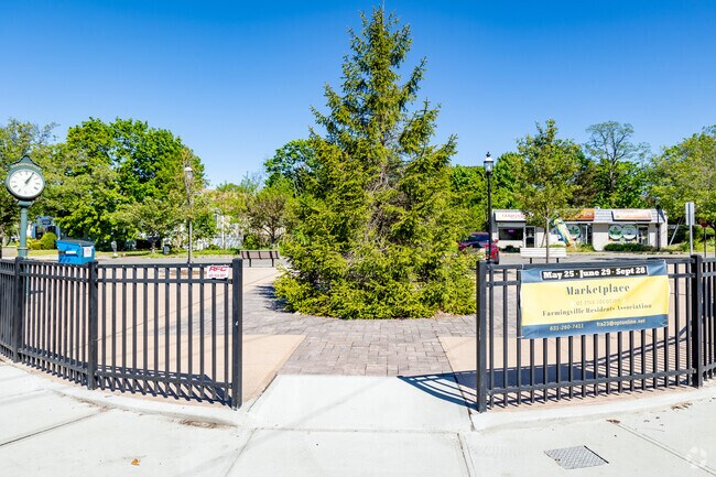 Farmigville Residents Association hosts a community marketplace at Triangle Park.