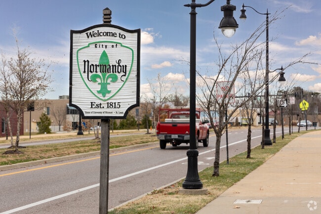 Normandy is located approximately 10 miles northwest of downtown St. Louis.