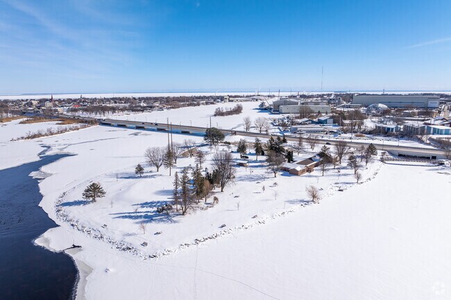 Stephenson Island Park is part of Marinette, but is a local atraction for the two cities.