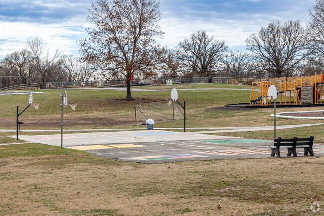 John Tyson Elementary School has many areas for outdoor play.