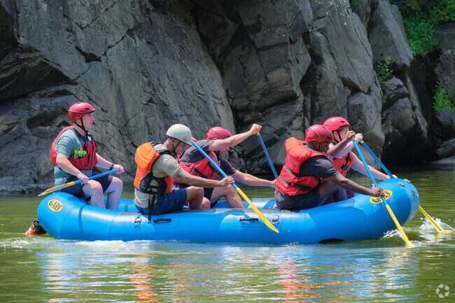 The Great Falls area near Travilah offers rafting and other recreation.