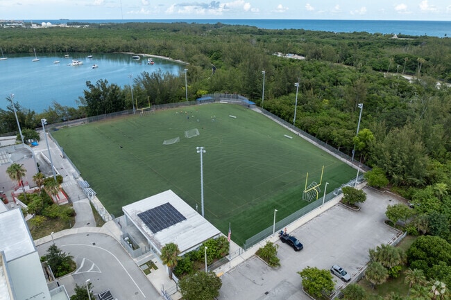 The Mast Academy soccer field.