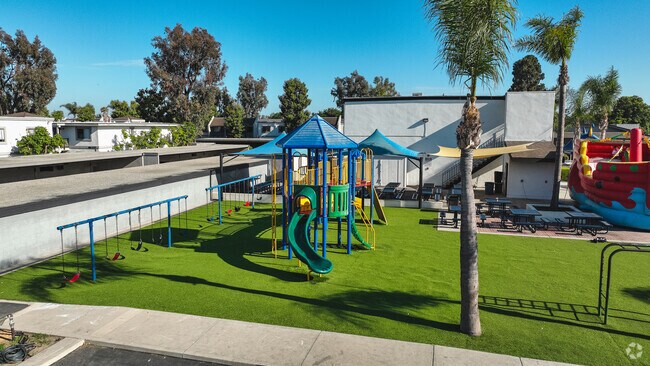 Liberty Christian School in Goldenwest has a small playground for students.