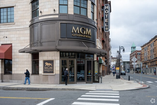 This is an entrance of the MGM Casino on Main St in South End.