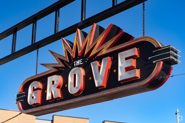 The Grove shopping and restaurant district.