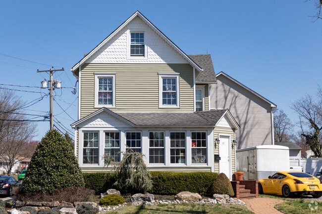 Large three story homes are dotted throughout downtown Jamesburg.