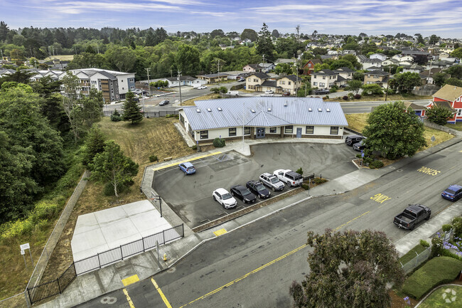 Eureka Community School offers a sprawling campus when viewed from above.
