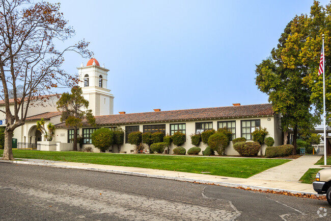 Taylor Middle School has a Spanish style campus.