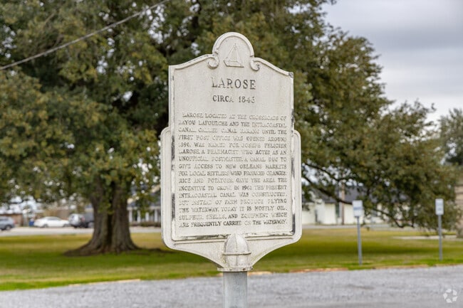 The community of Larose was established in 1846.