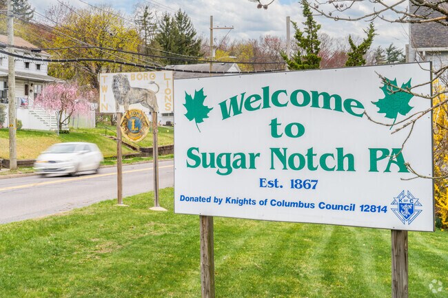 Sugar Notch was named for the bounty of sugar maple trees surrounding the community.