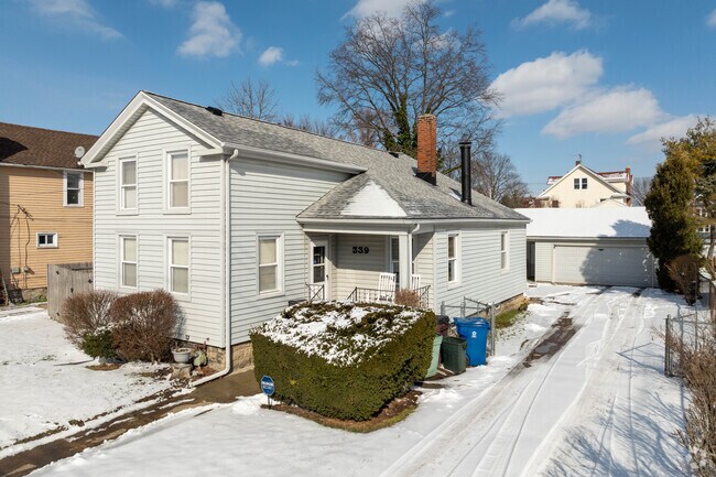 Colonial homes can be found in historic Painesville, Ohio.