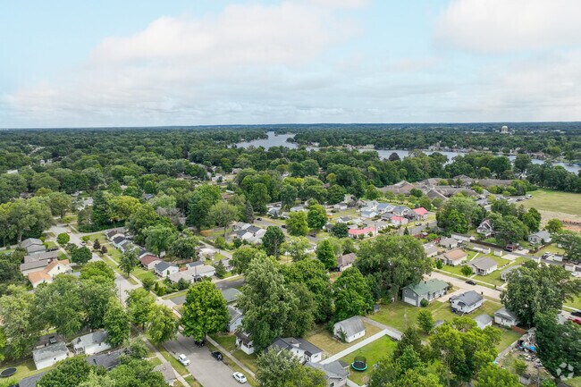 Beardsley is filled with mature trees and modest houses.