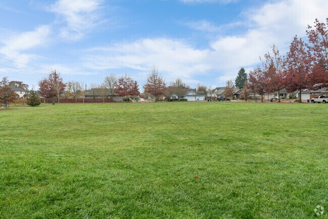 There is a large grass area at Filbert Meadows Park in Santa Clara, OR.
