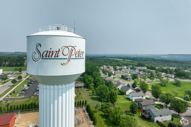 Saint Peter is located along the banks of the Minnesota River.