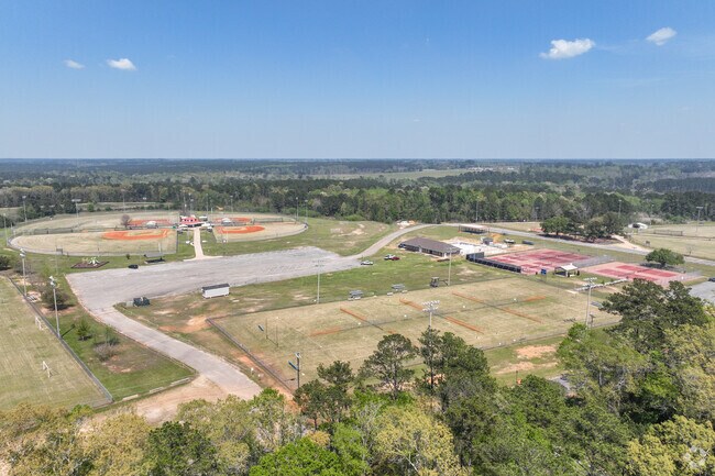 Barber Park in Cairo, Georgia, was donated by Mr. W.T. Barber and Miss Ruth Barber to Grady County.