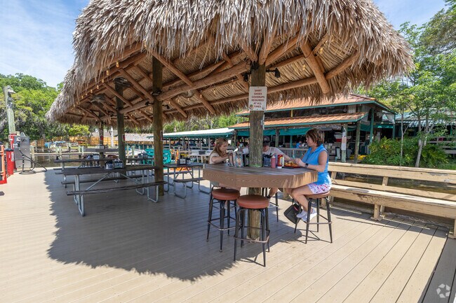 Its the beautiful weather that has people coming to Whietys Fish Camp for outdoor dining, just a few miles from Lakeside.