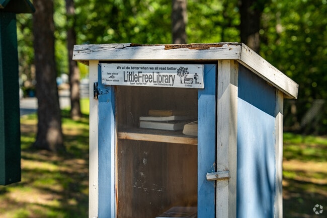 Cammack Village hosts a number of Little Free Libraries.