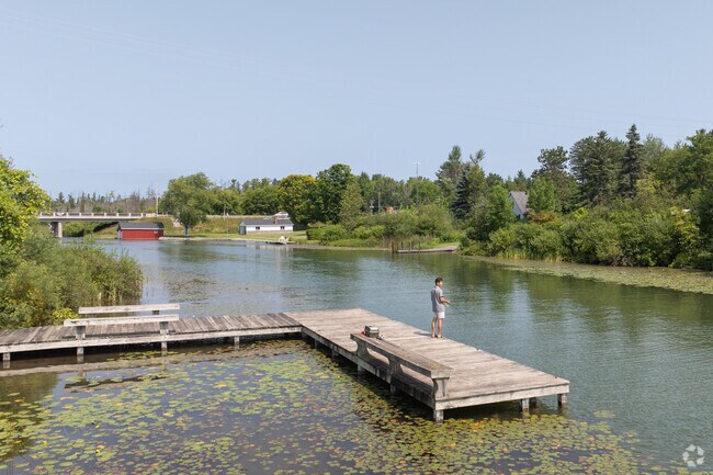 Fishing at Narrow's Park is a great way to spend an afternoon in Lake Leelanau.